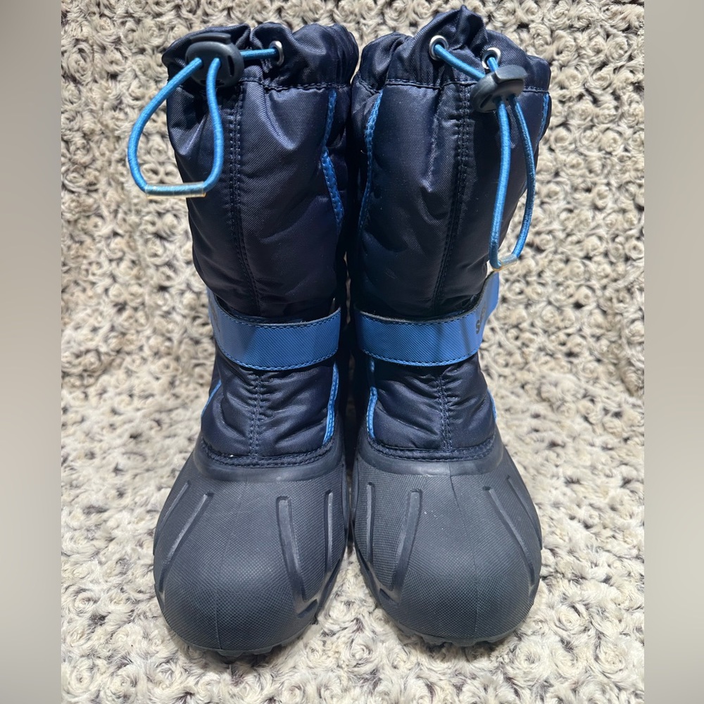 SOREL Brand New Flurry Weather Resistant Snow Boot Collegiate Navy US 5 Youth